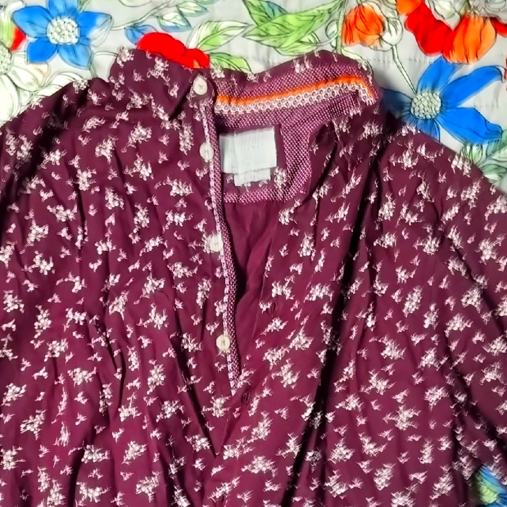 Cactus Red and White Quilted Jacket with Floral Print